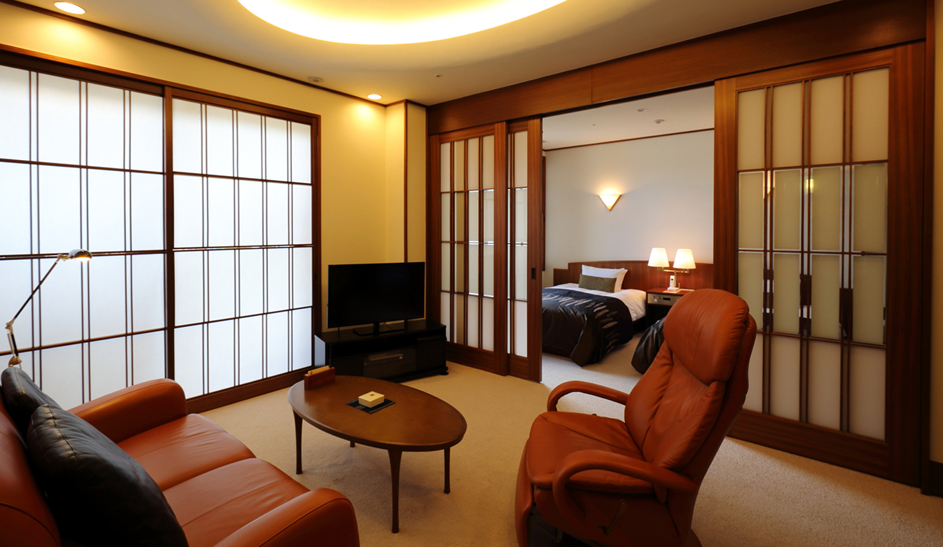 Western Style Room with Ginsen Open-air Bath