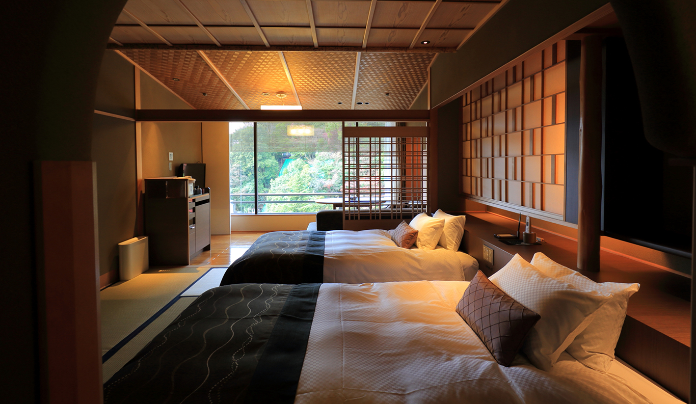 Japanese Modern Deluxe Room with Kinsen Open-air Bath